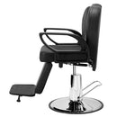 VEVOR Salon Chair, Hydraulic Recliner Barber Chair for Hair Stylist, 360 Degrees Swivel 90°-130° Reclining Salon Chair for Beauty Spa Shampoo, Max Load Weight 330 lbs, Black