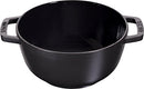 STAUB Fondue Set of 4 Forks, Cast Iron, 16 cm, 1.1 L, Suitable for Cheese, Chocolate and Meat Fondue, Black