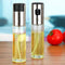 Olive Oil Sprayer, 100ml Stainless Steel Oil Vinegar Spray Bottle Dispenser Seasoning Kettle Kitchen Tool with Food-Grade Glass, for BBQ, Salad, Cooking, Baking, Roasting, Grilling, Frying