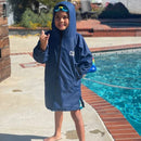 COR Surf Swim Parka | Heavy Warm Surf Jacket for Men, Women and Kids | Water Resistant and Absorbent Terry Towel Lining