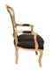 W65XDP65XH98 cm Sized Louis XIV French Style Solid Beech Wood Made Armchair