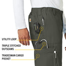 Carhartt Men's Ripstop Multi-Cargo Scrub Pant, Olive, Small