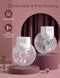 Momcozy Hands-Free Breast Pump S12 Pro, Wearable Pump with Comfortable Double-Sealed Flange 24mm, 3 Modes & 9 Levels Electric Breast Pump Portable for Easy Pumping, Smart Display (White, 2 Count)