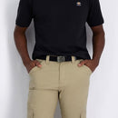 Dickies Men's Cotton Web Belt With Military Logo Buckle, Black, One Size