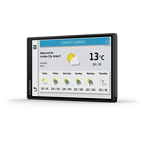 Garmin DriveSmart 55 MT-S 5.5 Inch Sat Nav with Edge to Edge Display, Map Updates for UK, Ireland and Full Europe, Live Traffic, Bluetooth Hands-Free Calling, Voice Commands and Smart Features