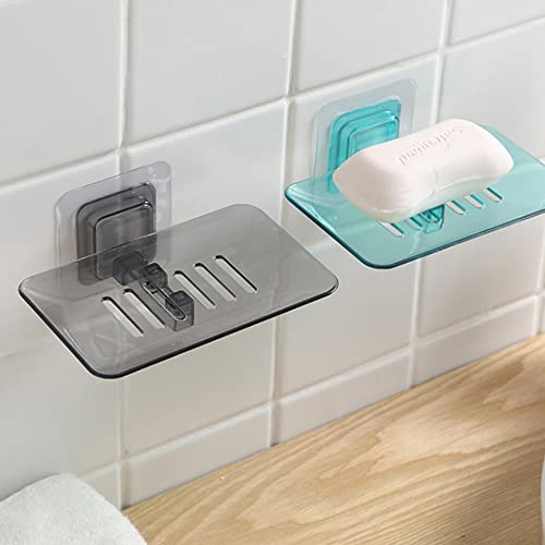 Bathroom Waterfall Tray Holder Soaps Plate Suction Case Containers Dish Storage