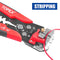 TOPEX 260-Piece Wire Stripper Self-Adjustable Crimper Plier Set Terminals Wire Cutter Connectors Tool