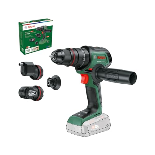 Bosch 18V Cordless Impact Drill Without Battery, With 3 Attachments, for Drilling And Screwdriving, Auxuliary Handle, 82 Nm (AdvancedImpact 18V-80 QuickSnap). Made in Europe.