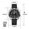 ADDIESDIVE Automatic Dive Watch for Men with Waffle Soft Rubber Diving Band Black Dial Waterproof 200M