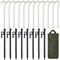Tent Stakes, 8pcs Steel Tent Stakes + 12pcs Aluminum Tent Stakes Kit with Storage Bag, Tent Pegs for Camping, Canopy