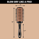 Conair Round Brush for Blow Out - Hair Brush Blow Dryer - Hair Dryer Round Brush - Hair Brush - Quick Blow Dry Copper Collection Vented