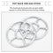 SOLUSTRE Wok Burner Wok Burner 3 Pcs Gas Ring Reducer Trivets Gas Stove Cooker Plate Coffee Pot Stand Wok Stove Rack Milk Pot Holder for Kitchen Gas Gas Stove Accessories Wok Ring Wok Ring