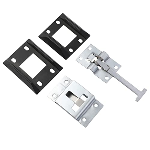 BESPORTBLE Door Stop with Holding Part Door Holder Caravan Trailer Lock Flap Holder T-Style Entrance Door Lock for Caravan Motorhome Caravan Accessories