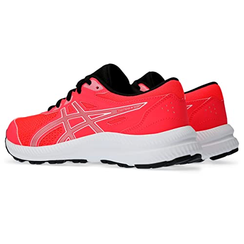 ASICS Kid's Contend 8 Grade School Running Shoes, Diva Pink/Pure Silver, 5 Big Kid