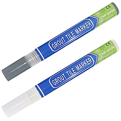 Tile Repair Pen Wall Gap Refill Grout Refresher Renew Repair Marker Bathroom Waterproof OZ (White)