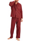 Hanes Woven Plain-Weave Pajama Set, Red Plaid, X-Large