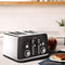 Sunbeam Alinea 4-Slice Toaster with High Lift | Wide Slots & Independent 2-Slice Controls | Dark Canyon Black | TA2740K