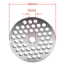 #12 Stainless Steel Meat Grinder Plate Discs Blades for Kitchenaid Mixer FGA Food Chopper and Hobart, LEM, Cabelas, Weston, MTN Meat Grinders