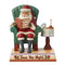 Enesco Jim Shore Heartwood Creek TWAS The Night Before Christmas Santa Reading in Armchair Figurine, 7.125 Inch, Multicolor