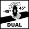 Einhell 4300875 Drag, Crosscut and Mitre Saw TE-SM 254 Dual (2100 W, Drag Function, Laser, Angle Adjustment with Quick-Adjust Facility, Spindle Lock, Clamping Device, Incl Carbide Saw Blade)