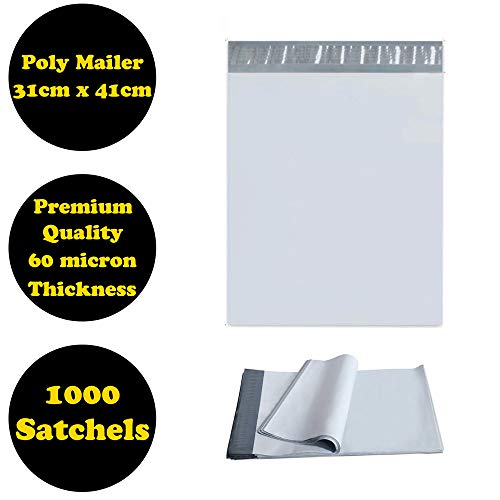 1000 Poly Mailer 310x405mm Courier Plastic Bag Self Sealing Mailing Satchel