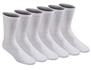 Dickies Men's All Purpose Cushion Crew Socks (6/12 Packs), White (6 Pairs), 6-12