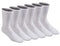 Dickies Men's All Purpose Cushion Crew Socks (6/12 Packs), White (6 Pairs), 6-12