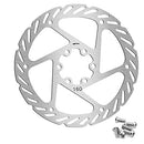 FITTOO Bicycle Bike Disc Brake Rotor, 160mm Stainless Steel Bicycle Rotors with 6 Bolts, Fit for Road Bike, Mountain Bike, MTB, BMX - Rounded（Silver,1PCS Packed）