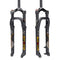 【AU Stock】 264.0 inch Fat Bike Air Suspension Fork 120mm Travel, Spacing Hub 135mm 28.6mm Straight Tube Crown Lockout 9mm QR Ultralight Front Forks, fit Snow Beach Mountain Bike