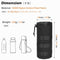 TRIWONDER Tactical Water Bottle Pouch Molle Bottle Bag Drink Holder Water Bottle Protector Hydration Carrier Small Kettle Pouch (Black)