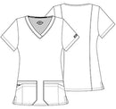 Dickies Women's Signature V-neck Top With Multiple Patch Pockets medical scrubs shirts, Navy, Medium US