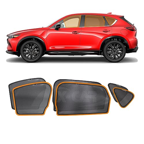 X-CAR Front Rear Port Window Sun Shade for Mazda CX-5 CX5 2017-2024 Magnetic Car Sun Blind Mesh