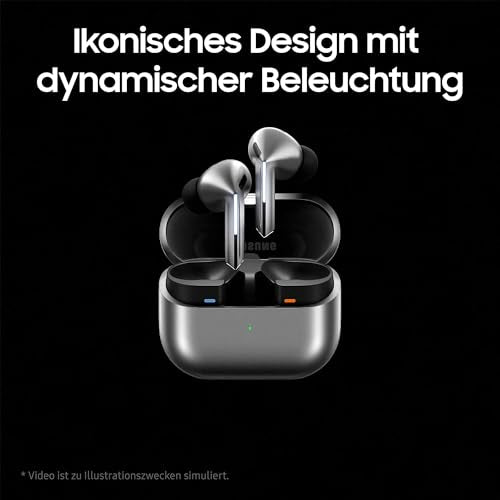 Samsung Galaxy Buds3 Pro Wireless Bluetooth Headphones, Active Noise Cancelling (ANC), Adaptive Noise Cancelling, 360 Audio, in-Ear Headphones with Hi-Fi Sound, Silver, Includes Anymode Clear Cover