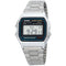 Casio A158WA-1 Silver Classic Retro Unisex Stainless Steel Digital Watch