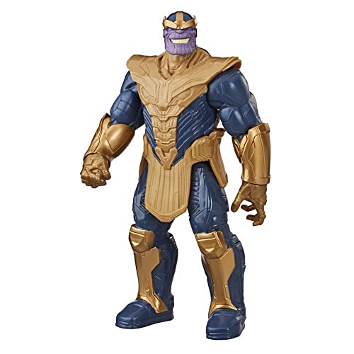 Marvel Avengers Titan Hero Series Blast Gear Deluxe Thanos Action Figure, 30 cm Toy, Inspired by The Marvel Comics, for Children Aged 4 Years and Up