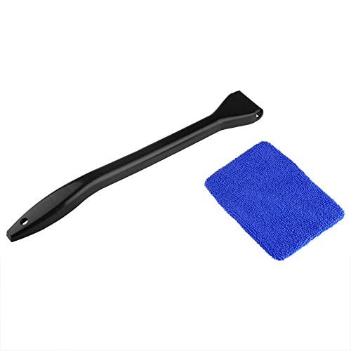 Car Cleaning Kit, Car Wash Brush with Telescopic Handle with Microfibre Pads, Car Windscreen Cleaner for Windscreen Against Fogged Car Windows