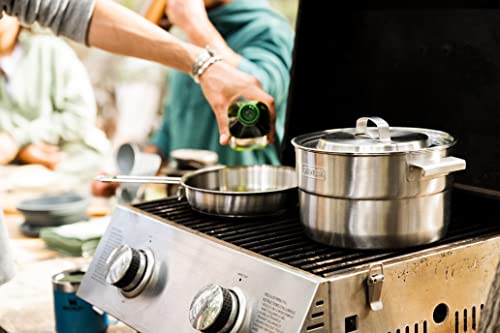 Stanley Adventure Base 4X Camp Cook Set, Stainless Steel, 3.5 L