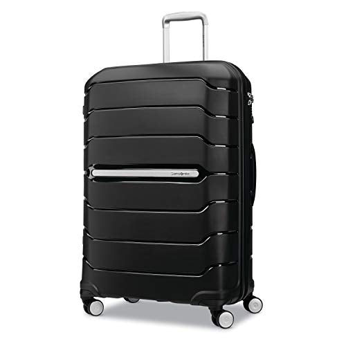 Samsonite Unisex-Adult Freeform Hardside Expandable with Double Spinner Wheels, Black, Checked-Large 28-Inch, Freeform Hardside Expandable with Double Spinner Wheels