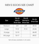 Dickies Men's Dri-Tech Moisture Control Crew Socks Multipack, Black (6 Pairs), 6-12