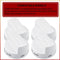 WPW10339443 Gas Range Stove Oven Knob White Replacement Part Cooktop Surface Burner Control Knobs Compatible with Whirlpool Replaces for W10339443 AP6019878 2311009 PS11753189 - Pack of 4