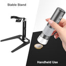 Jiusion 4K WiFi USB Digital Handheld Microscope, 50 to 1000x Wireless Magnification Endoscope 4K 3840x2160P Camera 8 LEDs with Metal Stand for iPhone/iPad Android Mac Windows Linux Chrome