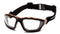Pyramex Safety Products CHB410DTP Carhartt Carthage Safety Glasses, Clear Anti-Fog Lens with Black/Tan Frame, Clear