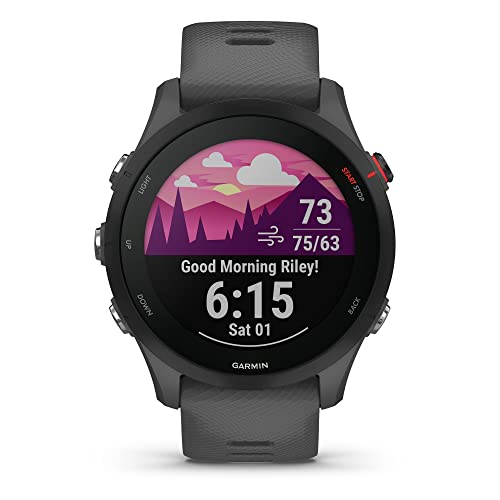 Garmin Forerunner® 255, Slate Grey, GPS Fitness Smartwatch