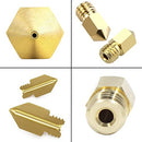 0.4MM MK8 Ender 3 Nozzles 25 pcs 3D Printer Brass Nozzles Extruder for Makerbot Creality CR-10 with 5 Needles (0.4mm)