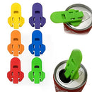 Tongke Manual Can Opener 6 Pcs Colorful Easy Reusable Can Opener Beverage Can Cover Shields Tab for Pop Coke Beer Soda Drink