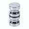 Door Knobs Aluminum Alloy 1.1" Dia Single Glass Door Knob Bathroom Shower Cabinet Handle with Screw