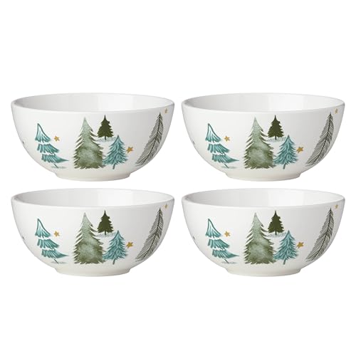 Lenox 893565 Balsam Lane 12-Piece Dinnerware Set, Green