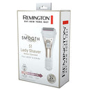 Remington Smooth S1 Lady Shaver, WF1000AU, Cordless Waterproof Women's Shaver, Use Wet and Dry, Body Hair Remover For Legs, Bikini, Arms and Underarm - White