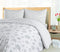 Ambesonne Winter Duvet Cover Set Twin Size, Pattern with Ornate Snowflake Motifs and Dots Retro Christmas Inspired Repetitive, Decorative 2 Piece Bedding Set with 1 Pillow Sham,