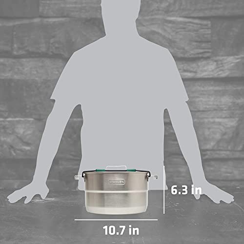 Stanley Adventure Base 4X Camp Cook Set, Stainless Steel, 3.5 L